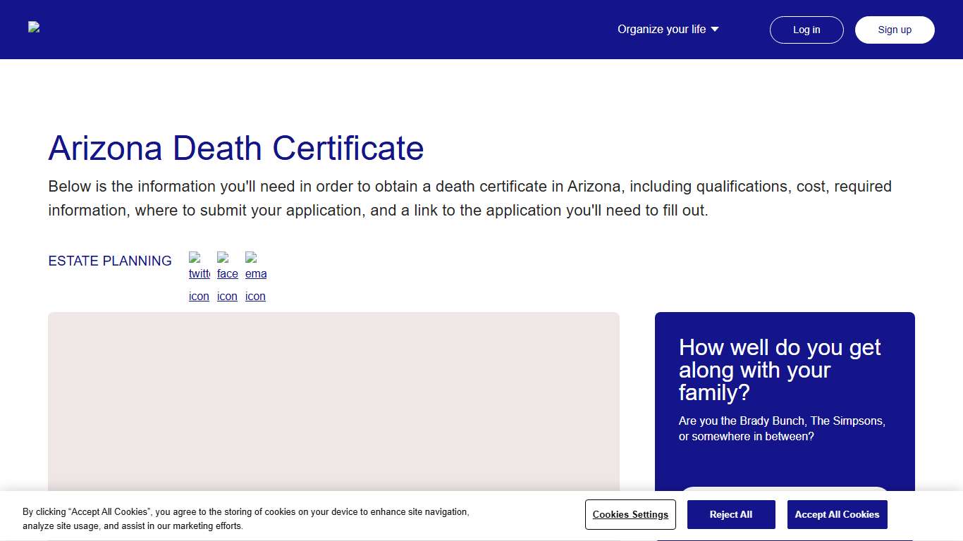Arizona Death Certificate | Everplans